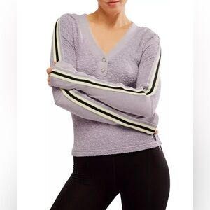 FP MOVEMENT FREE PEOPLE Recovery Layer Long Sleeve Top Trailblazer Combo